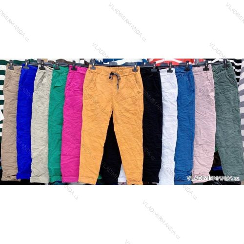 Women's Long Stretch Pants (S/M ONE SIZE) ITALIAN FASHION IMWA23498