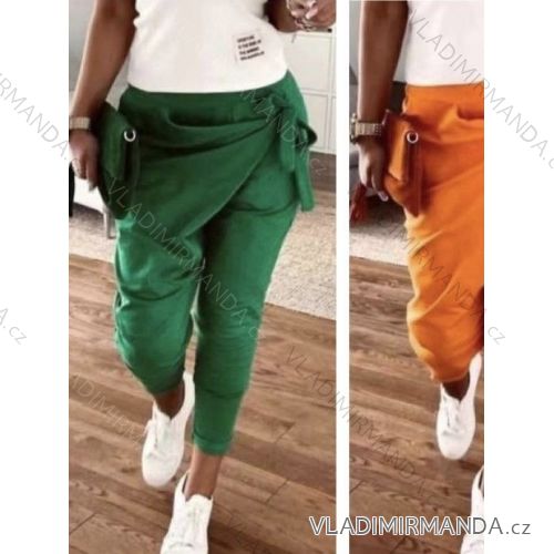 Women's long sweatpants with hood (S/M ONE SIZE) ITALIAN FASHION IMWB22194