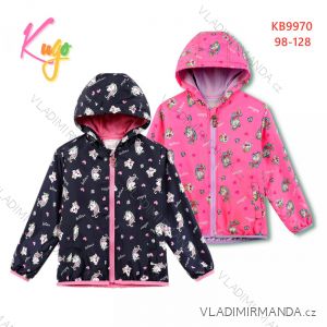 Children's girls' hooded jacket (98-128) KUGO KB9970