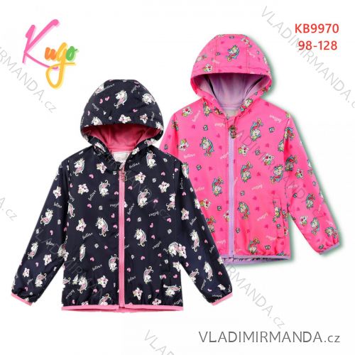 Children's girls' hooded jacket (98-128) KUGO KB9970