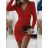 Women's Elegant Long Sleeve Dress (S/M ONE SIZE) ITALIAN FASHION IMWB23072