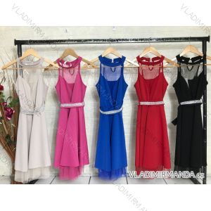 Women's Elegant Sleeveless Dress (S/M ONE SIZE) ITALIAN FASHION IMPGM235716