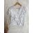 Women's Short Sleeve Lace Tunic/Blouse (S/M ONE SIZE) ITALIAN FASHION IMPGM236385