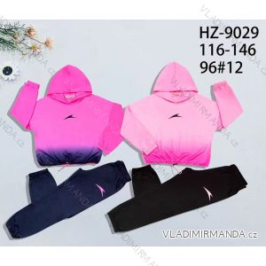 Hoodie and tracksuit set for children, teenagers, girls (116-146) ACTIVE SPORT ACT23HZ-9029
