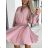 Buttoned Dress with Buttoned Ladies (uni s-m) ITALIAN FASHION IM2203948