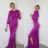 Women's Long Elegant Party Long Sleeve Dress (S/M ONE SIZE) ITALIAN FASHION IMPBB23P24078
