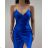 Women's long elegant party dress with straps (S/M ONE SIZE) ITALIAN FASHION IMPBB23C27088