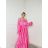 Women's Long Elegant Carmen Long Sleeve Dress (S/M ONE SIZE) ITALIAN FASHION IMPBB23U9995