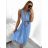 Šaty elegantní krátké bez rukávu společenské dámské (S/M ONE SIZE) ITALSKÁ MÓDA IMM22Q52233 white