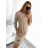 Women's Classic Warm Long Sleeve Dress (S/M ONE SIZE) ITALIAN FASHION IMD22908 -   Brown
,   S/M