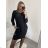 Women's Classic Warm Long Sleeve Dress (S/M ONE SIZE) ITALIAN FASHION IMD22908 -   Brown
,   S/M