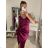 Women's elegant evening dress with straps (S/M ONE SIZE) ITALIAN FASHION IM3222IM322MONICA0 -   Dark turquoise
,   S/M