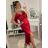 Women's elegant evening dress with straps (S/M ONE SIZE) ITALIAN FASHION IM3222IM322MONICA0 -   Dark turquoise
,   S/M