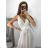Long dress for women (UNI s-m) ITALIAN FASHION IMM20FL5620 S/M white