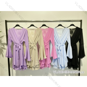 Women's Elegant Long Sleeve Dress (S/M ONE SIZE) ITALIAN FASHION IMPLM23749501