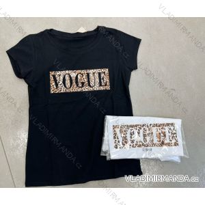 Women's Short Sleeve T-Shirt VOGUE (S/M ONE SIZE) ITALIAN FASHION IMPLM2324260