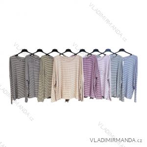 Women's Stripe Long Sleeve T-Shirt (S/M ONE SIZE) ITALIAN FASHION IMPLM2380252000