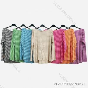 Women's Stripe Long Sleeve T-Shirt (S/M ONE SIZE) ITALIAN FASHION IMPLM231985100