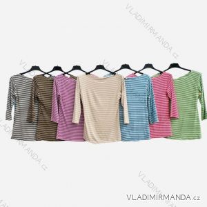 Women's Stripe Long Sleeve T-Shirt (S/M ONE SIZE) ITALIAN FASHION IMPLM232152100