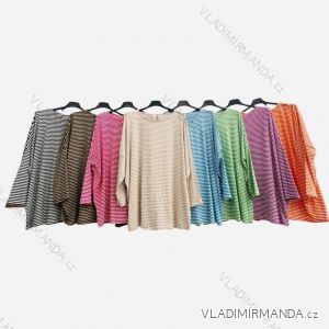 Women's Stripe Long Sleeve T-Shirt (S/M ONE SIZE) ITALIAN FASHION IMPLM2321018006