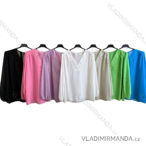 Women's Long Sleeve Tunic/Blouse (S/M ONE SIZE) ITALIAN FASHION IMPLM2324225