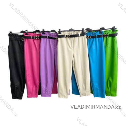Women's long pants with belt (S/M ONE SIZE) ITALIAN FASHION IMPLM232234000