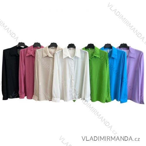 Women's Long Sleeve Shirt (S/M ONE SIZE) ITALIAN FASHION IMPLM23229970