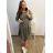 Dress elegant with belt 3/4 long sleeve women's plus size (XL/2XL ONE SIZE) ITALIAN FASHION IMC22517