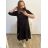 Dress elegant with belt 3/4 long sleeve women's plus size (XL/2XL ONE SIZE) ITALIAN FASHION IMC22517