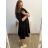 Dress elegant with belt 3/4 long sleeve women's plus size (XL/2XL ONE SIZE) ITALIAN FASHION IMC22517
