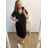 Women's Plus Size Short Sleeve Oversize Dress (3XL/4XL ONE SIZE) ITALIAN FASHION IMC23132 3xl / 4xl Medium blue