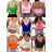 Women's Strappy Crop Top (S/M ONE SIZE) ITALIAN FASHION IMPBB24Y1851