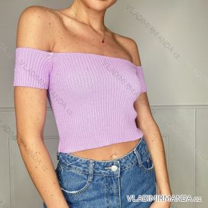 Women's Short Sleeve Crop Top (S/M ONE SIZE) ITALIAN FASHION IMPBB2322184