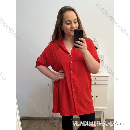 Shirt extended 3/4 long sleeve women's (L/XL/2XL ONE SIZE) ITALIAN FASHION IM423025