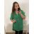 Shirt extended 3/4 long sleeve women's (L/XL/2XL ONE SIZE) ITALIAN FASHION IM423025 XL/2XL Green