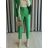 Women's long pants with belt (S-XL) ITALIAN FASHION IMPGM237884-02 pink S