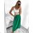 Women's Medium Length Satin Skirt (S/M ONE SIZE) ITALIAN FASHION IMM23UN6886