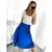 Women's Medium Length Satin Skirt (S/M ONE SIZE) ITALIAN FASHION IMM23UN6886