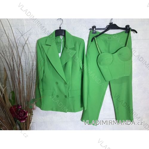 Šaty letní na ramínka dámské (S/M ONE SIZE) ITALSKÁ MÓDA IMPBB22B21841 Green S
