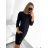 Classic Warm Long Sleeve Dress Women's (L / XL ONE SIZE) ITALIAN FASHION IMD211121 S/M Brown