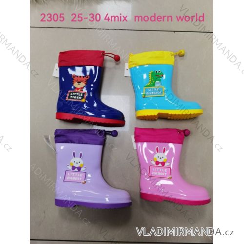 Rubber boots for children's girls and boys (25-30) MODERN WORLD OBMW232305