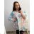 Oversize Tunic 3/4 Long Sleeve Women Plus Size (3XL/4XL ONE SIZE) ITALIAN FASHION IMC23140