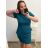 Women's sleeveless summer dress (UNI SL) ITALIAN FASHION IMK201505107 XL/2XL khaki