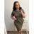 Women's sleeveless summer dress (UNI SL) ITALIAN FASHION IMK201505107 XL/2XL khaki