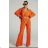 Women's Long Sleeve Long Pants and Shirt Set (S-XL) ITALIAN FASHION IMPGM2322496-09 Pink S