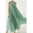 Women's Sleeveless Pleated Long Dress (S/M ONE SIZE) ITALIAN FASHION IMPDY23YAGE8903