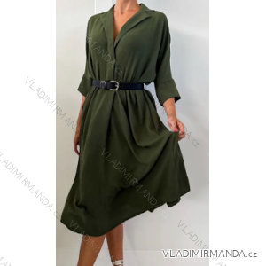 Women's 3/4 Long Sleeve Dress (S/M ONE SIZE) ITALIAN FASHION IMPDY23LS16779/12090