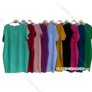 Dress elegant classic short sleeve women's plus size (XL/2XL ONE SIZE) ITALIAN FASHION IMC23161