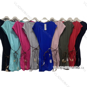Women's Casual Cotton Short Sleeve Dress (S/M/L ONE SIZE) ITALIAN FASHION IMC23153