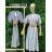 Linen Shirt Dress With Belt Short Sleeve Women's Stripe (S/M ONE SIZE) ITALIAN FASHION IMM23BR1985